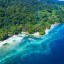 Meteorologia marinha e das praias na Papua indonésia