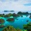 Quando ir a banhos em Ilhas Raja Ampat: temperatura do mar mês a mês